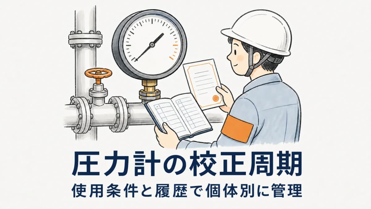 圧力計の校正周期|レンジ・使用流体まで含めた管理方法