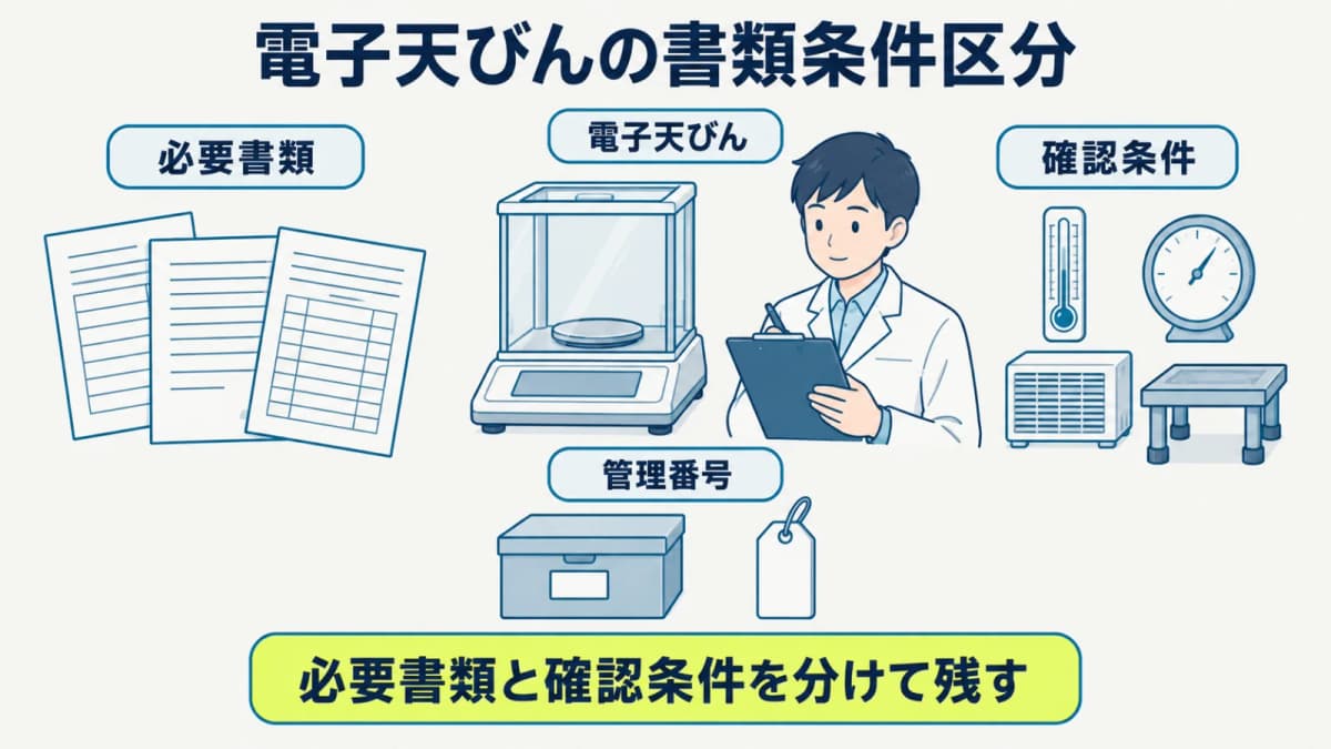 電子天びんの必要書類と確認条件を見積条件ごとに確認する