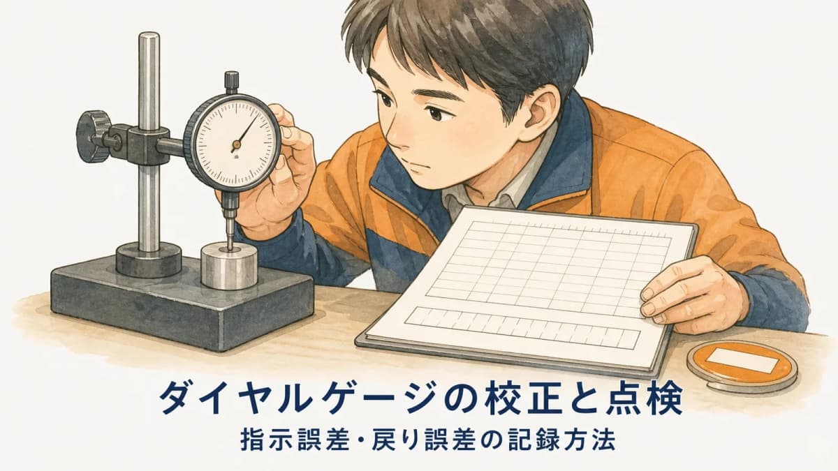 ダイヤルゲージの校正と点検|指示誤差・戻り誤差の記録方法