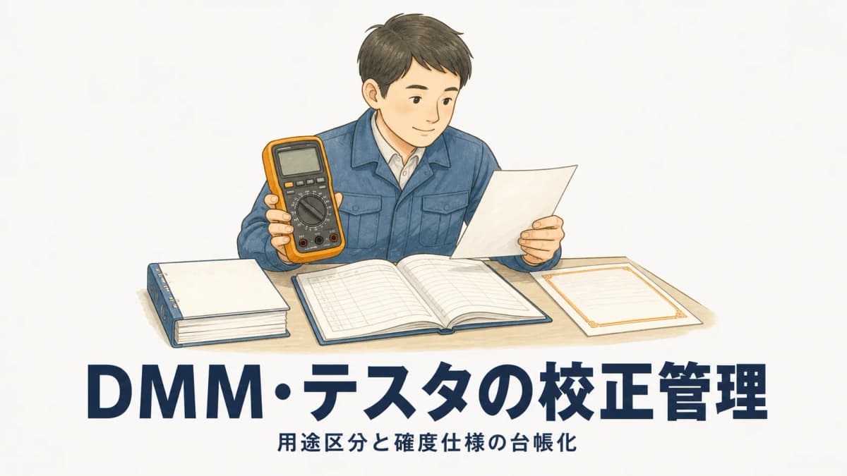 デジタルマルチメータの校正管理|用途区分と確度仕様の台帳化【2026年版】