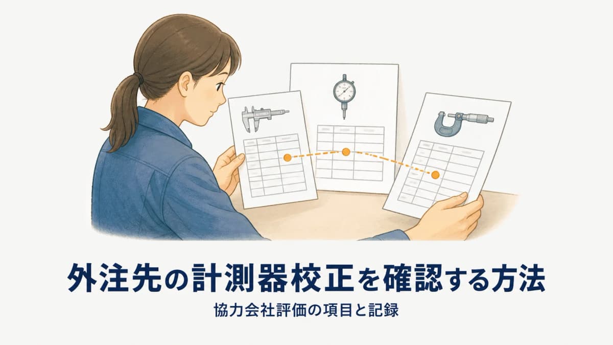 外注先の計測器校正を確認する方法|協力会社評価の項目と記録【2026年版】