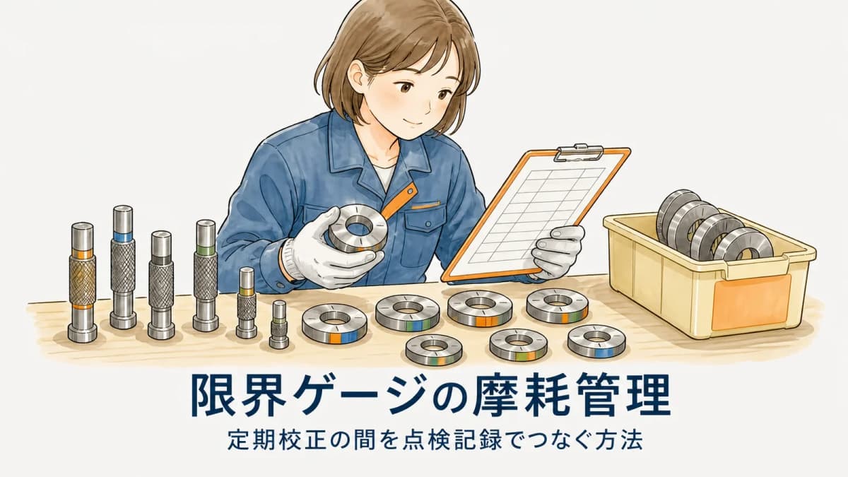 限界ゲージの摩耗管理|定期校正の間を点検記録でつなぐ方法