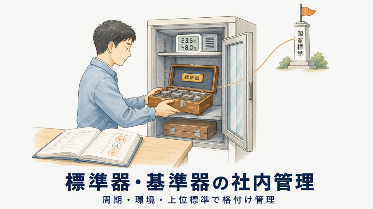 標準器・基準器の社内管理|校正周期・環境とトレーサビリティ台帳運用