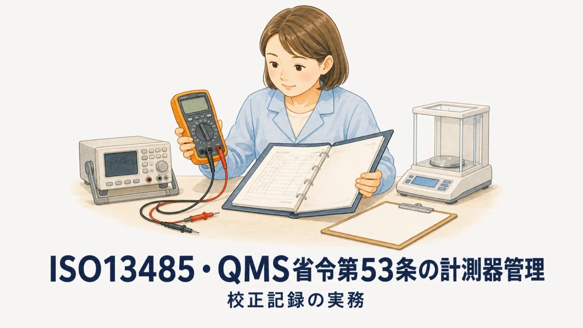 ISO13485・QMS省令第53条の計測器管理|校正記録の実務【2026年版】