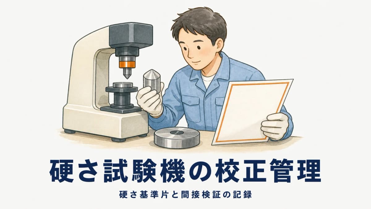 硬さ試験機の校正管理|硬さ基準片と間接検証の記録【2026年版】