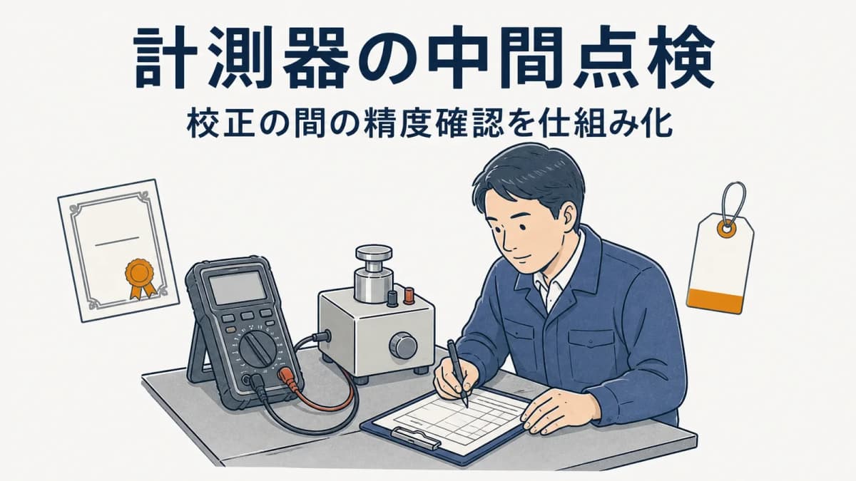 計測器の中間点検とは|校正の間の精度確認を仕組み化する方法