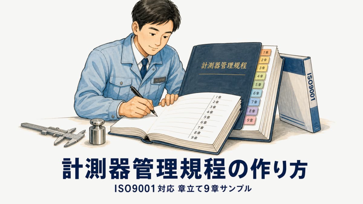 計測器管理規程の作り方|ISO9001対応の章立てサンプルと記載項目【2026年版】