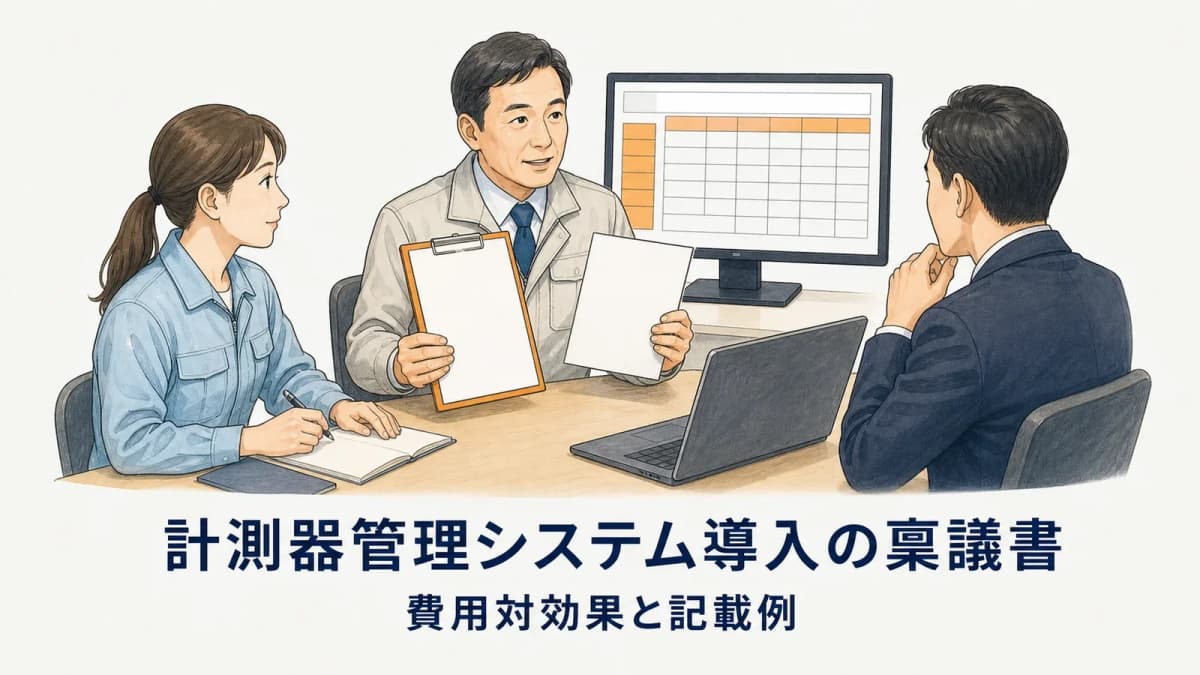 計測器管理システム導入の稟議書|費用対効果と記載例【2026年版】