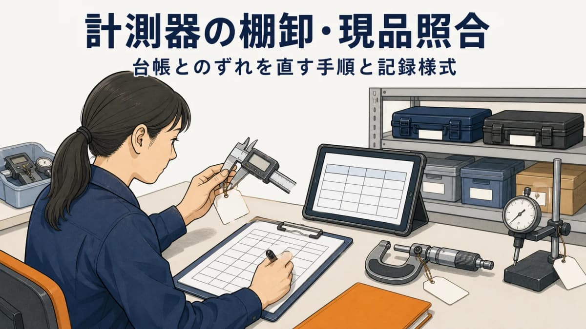 計測器の棚卸・現品照合|台帳とのずれを直す手順と記録様式