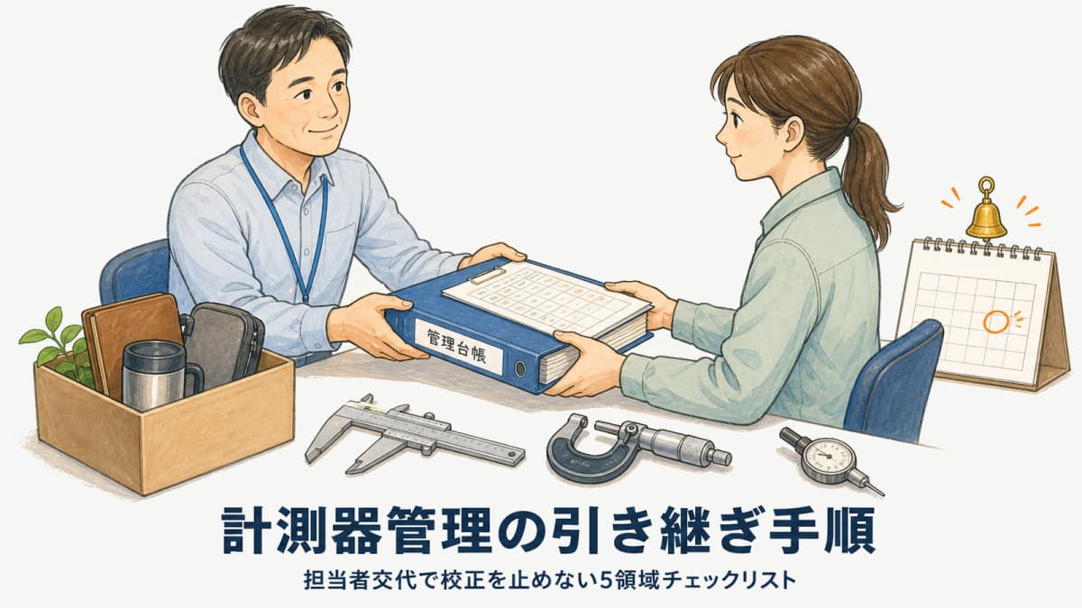 計測器管理の引き継ぎ手順|担当者交代で校正を止めないチェックリスト【2026年版】