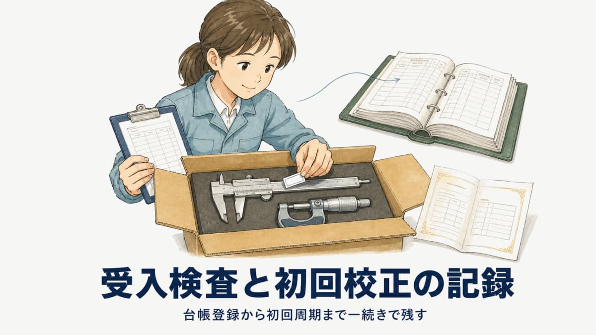 計測器の受入検査と初回校正の記録の残し方|台帳登録・管理番号・初回周期【2026年版】
