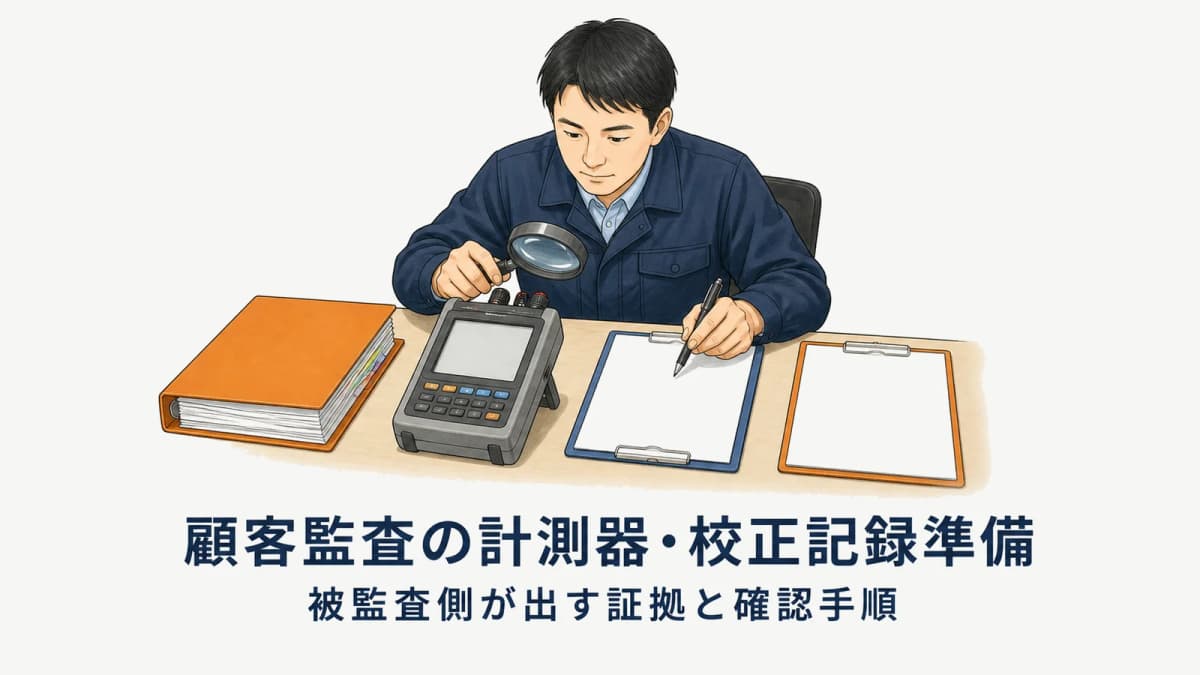 顧客監査の計測器・校正記録準備|被監査側が出す証拠と確認手順【2026年版】