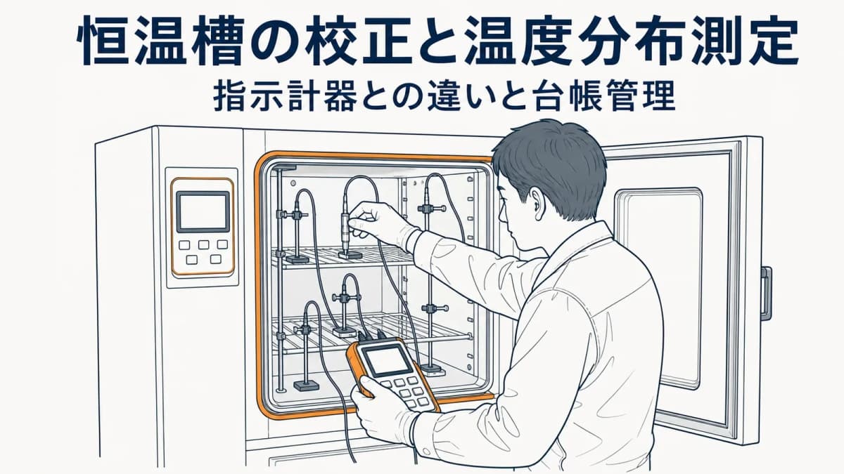 恒温槽の校正と温度分布測定|指示計器との違いと台帳管理