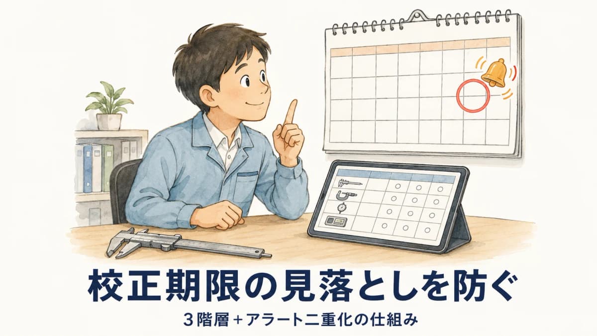計測器の校正期限の見落としを防ぐ仕組み(3階層)【2026年版】