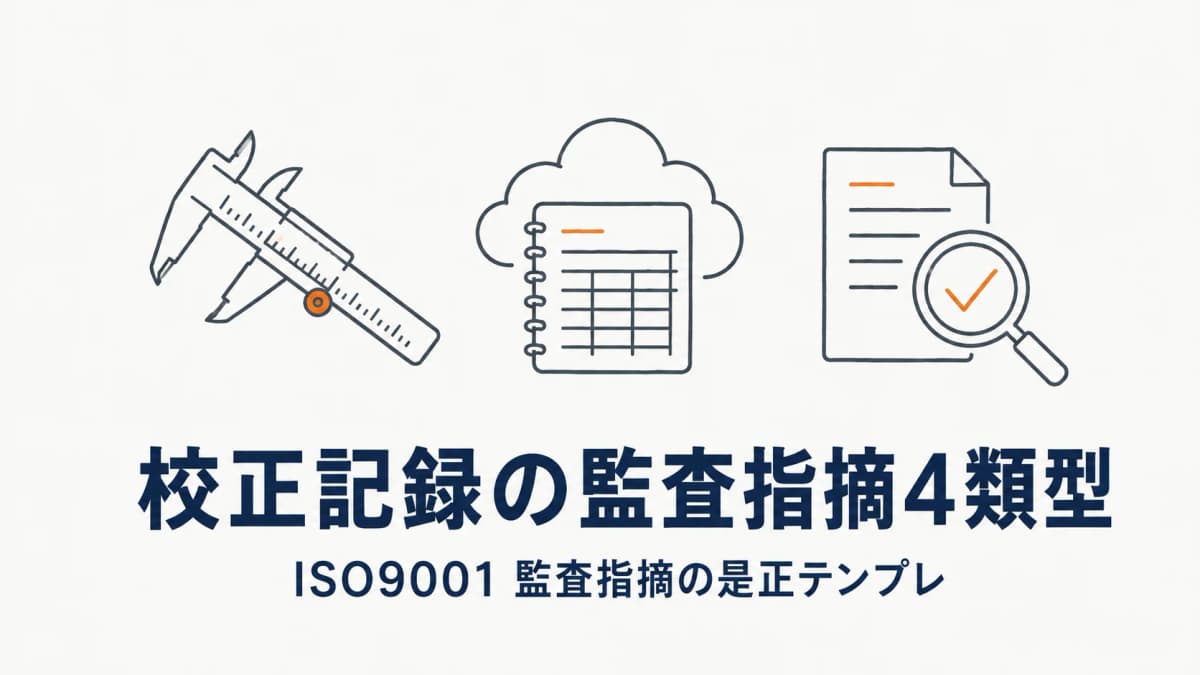計測器の校正記録の不備で監査指摘を受ける典型例と是正策【2026年版】