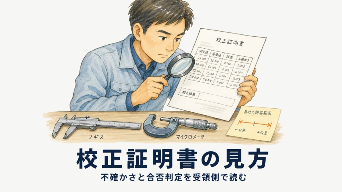 校正証明書の見方|測定の不確かさ・合否判定の読み方【受領側実務】