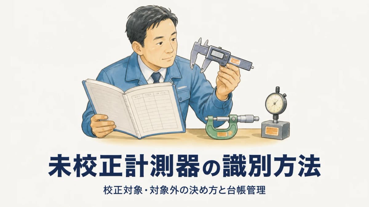 未校正計測器の識別方法|校正対象・対象外の決め方と台帳管理【2026年版】