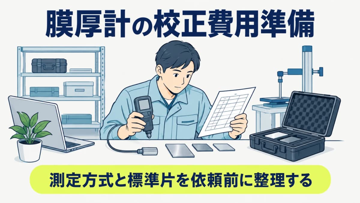 膜厚計の校正費用|測定方式と標準片を整理する見積依頼の手順【2026年版】