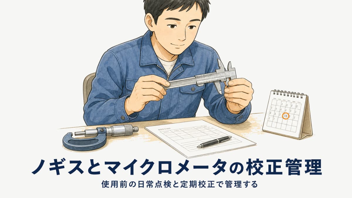 ノギス・マイクロメータの校正管理|日常点検と周期の決め方【2026年版】