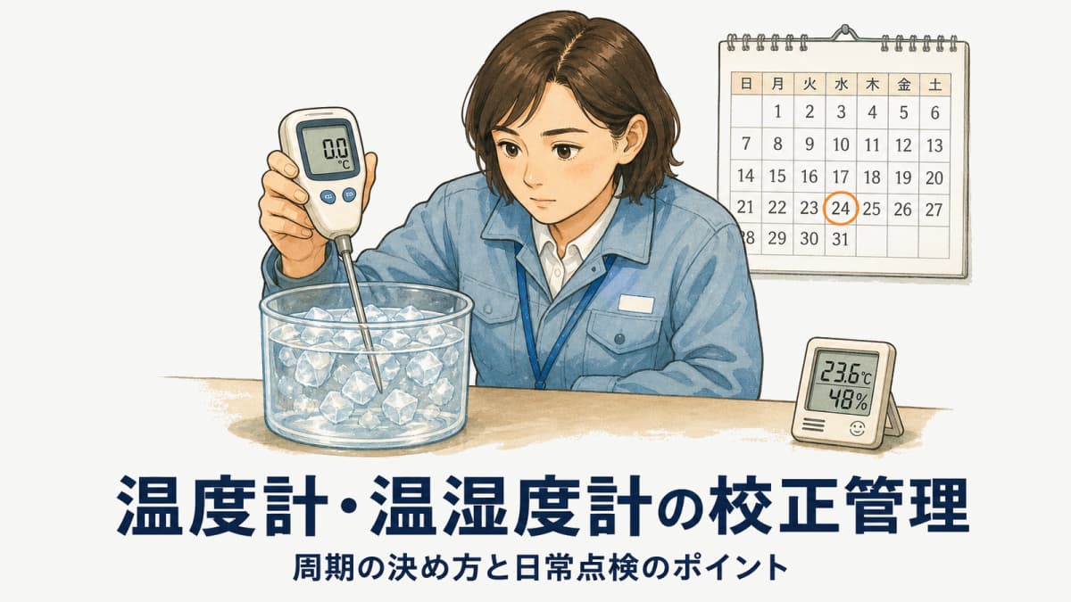 温度計・温湿度計の校正管理|周期の決め方と日常点検のポイント【2026年版】
