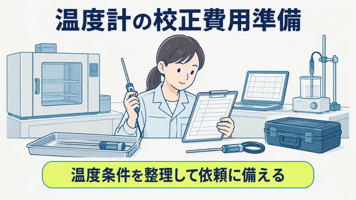 温度計の校正費用|見積条件と証明書を整理する手順【2026年版】