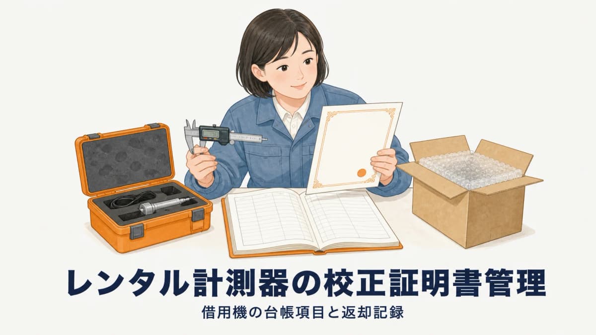 レンタル計測器の校正証明書管理|借用機の台帳項目と返却記録【2026年版】