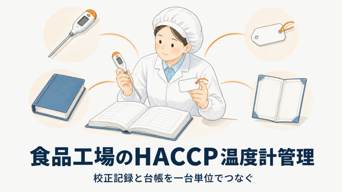 食品工場のHACCP温度計管理|校正記録と台帳の作り方【2026年版】