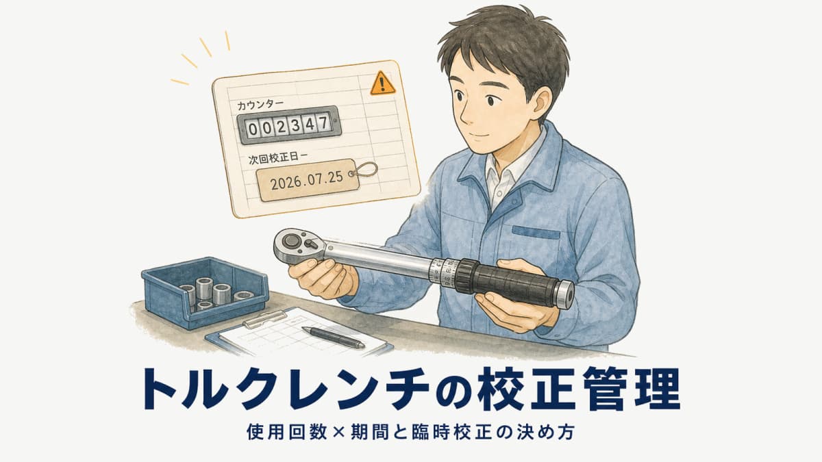 トルクレンチの校正管理|締付管理・点検周期と臨時校正の決め方【2026年版】