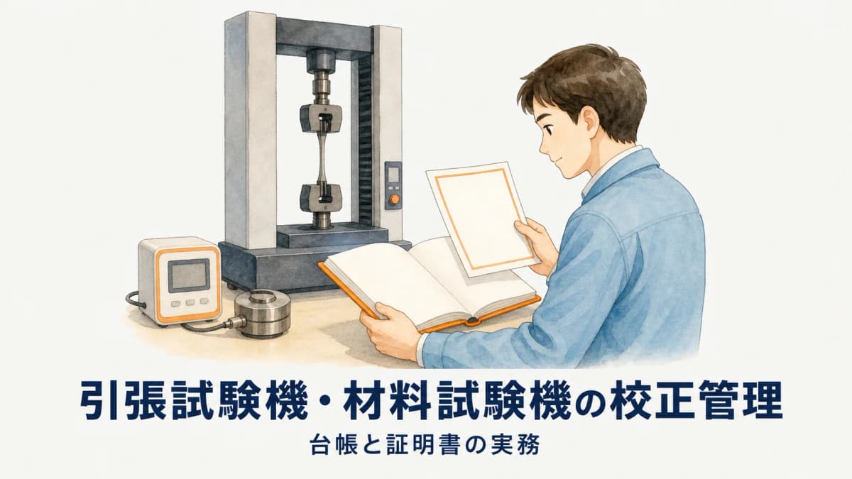 引張試験機・材料試験機の校正管理|台帳と証明書の実務【2026年版】