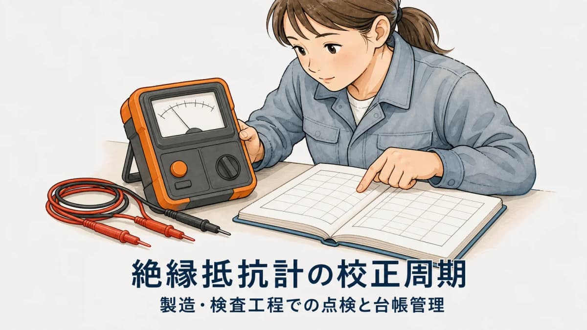 絶縁抵抗計の校正周期|製造・検査工程での点検と台帳管理